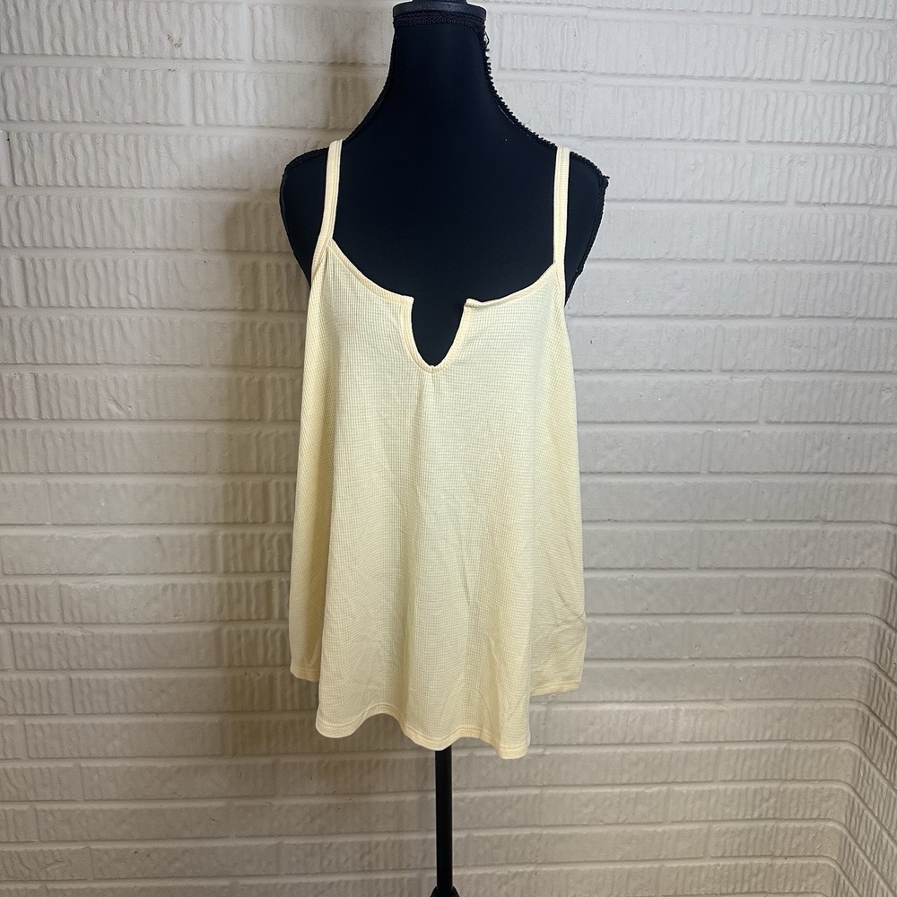 NWT Athleta Wind Down Sleep Cami Sz XL Butter Yellow PJ's Sleepwear Loungewear